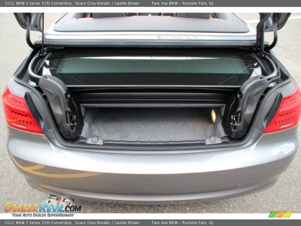 2012 BMW 3 Series 328i Convertible Space Grey Metallic / Saddle Brown Photo #22