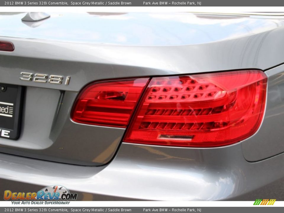 2012 BMW 3 Series 328i Convertible Space Grey Metallic / Saddle Brown Photo #23
