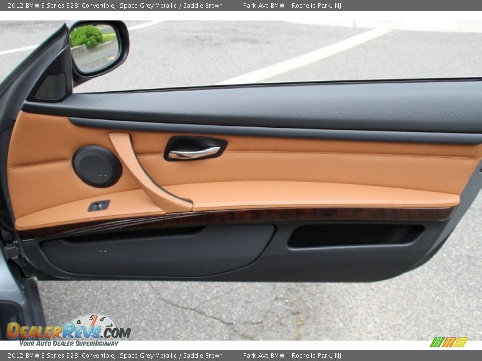 2012 BMW 3 Series 328i Convertible Space Grey Metallic / Saddle Brown Photo #24