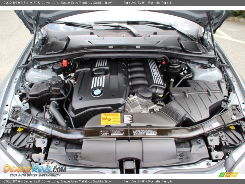 2012 BMW 3 Series 328i Convertible Space Grey Metallic / Saddle Brown Photo #29