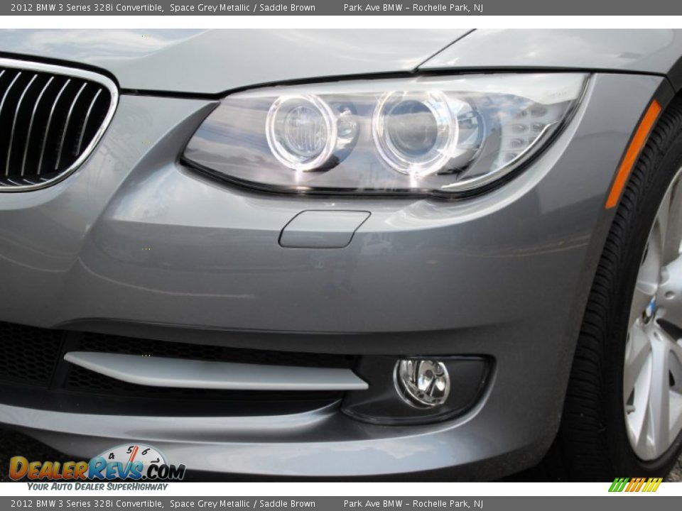 2012 BMW 3 Series 328i Convertible Space Grey Metallic / Saddle Brown Photo #30