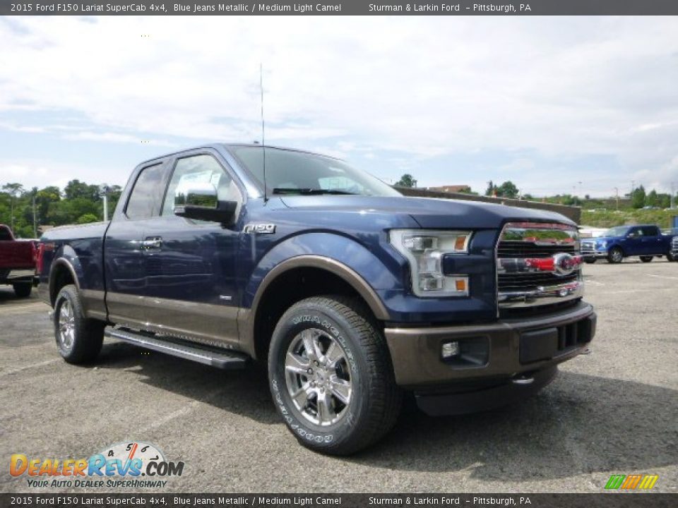 Front 3/4 View of 2015 Ford F150 Lariat SuperCab 4x4 Photo #1