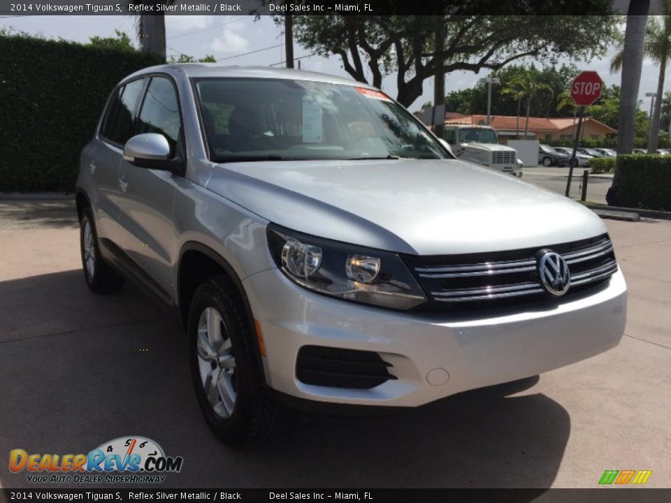 2014 Volkswagen Tiguan S Reflex Silver Metallic / Black Photo #7