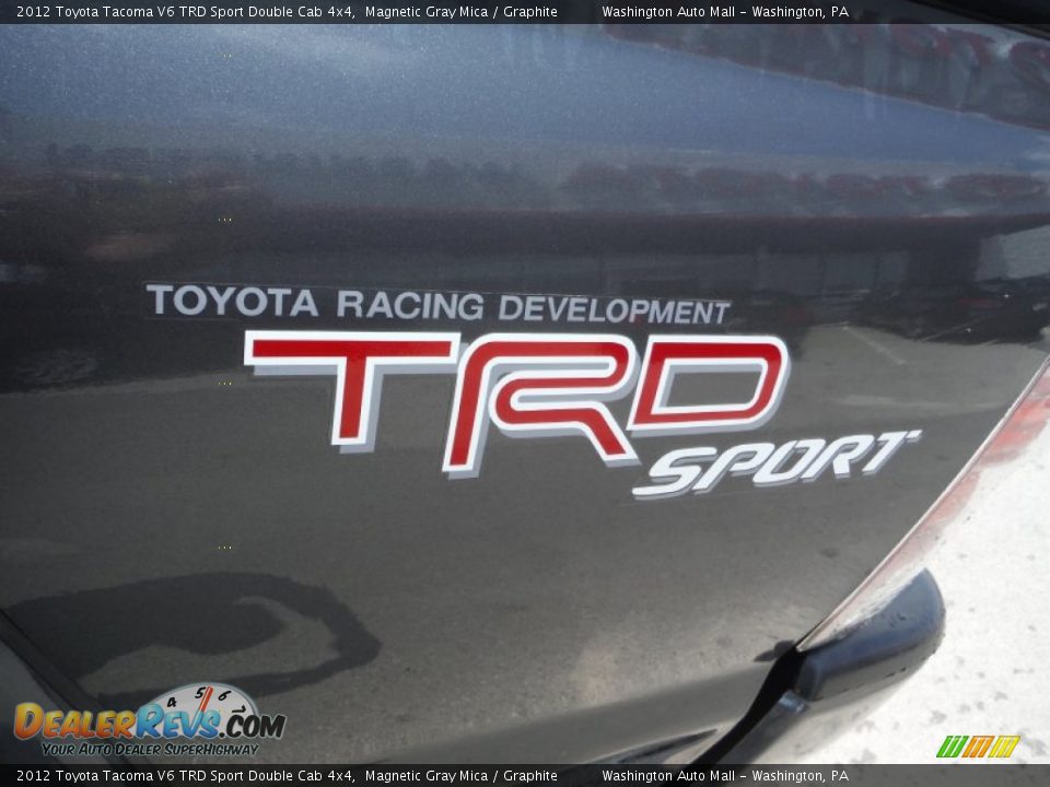 2012 Toyota Tacoma V6 TRD Sport Double Cab 4x4 Magnetic Gray Mica / Graphite Photo #8