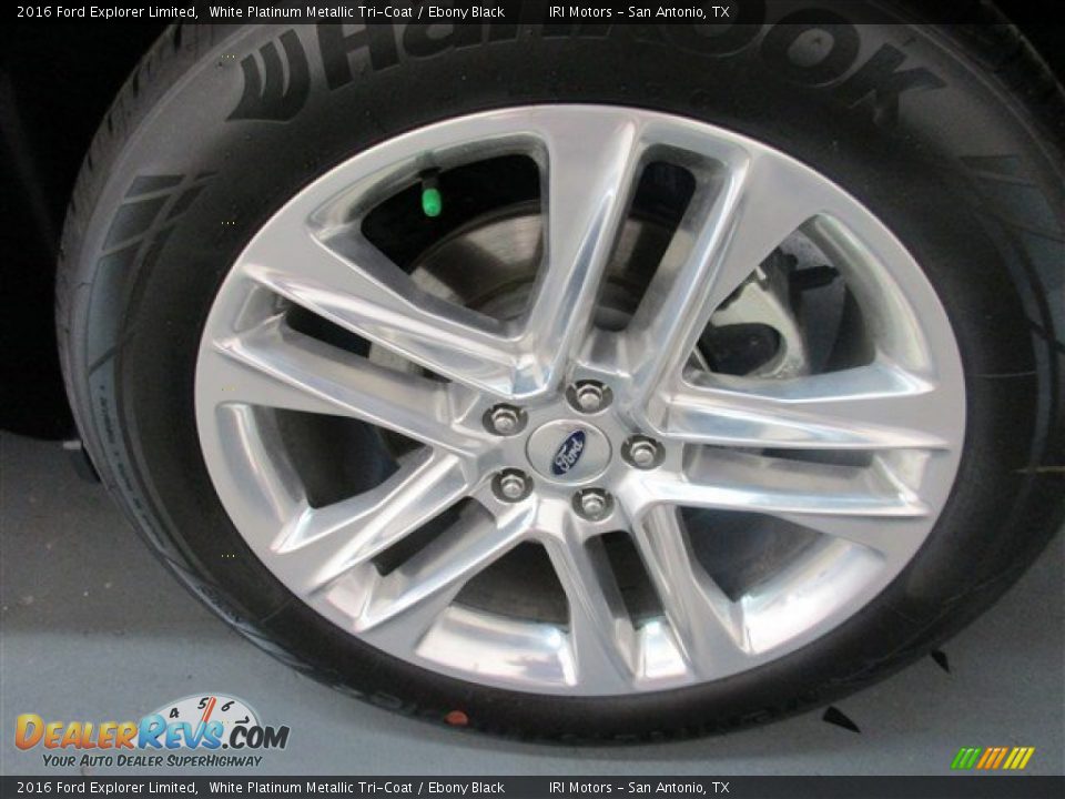 2016 Ford Explorer Limited White Platinum Metallic Tri-Coat / Ebony Black Photo #4