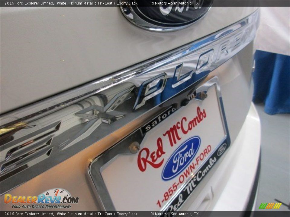 2016 Ford Explorer Limited White Platinum Metallic Tri-Coat / Ebony Black Photo #6
