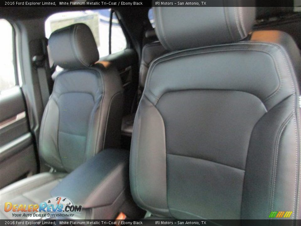 2016 Ford Explorer Limited White Platinum Metallic Tri-Coat / Ebony Black Photo #9