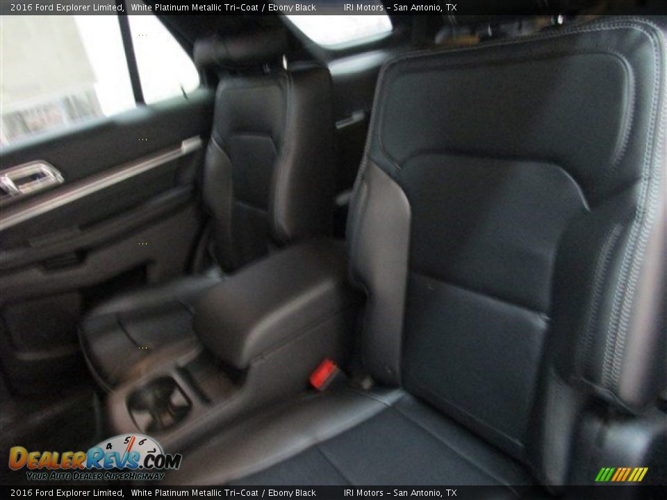 2016 Ford Explorer Limited White Platinum Metallic Tri-Coat / Ebony Black Photo #10