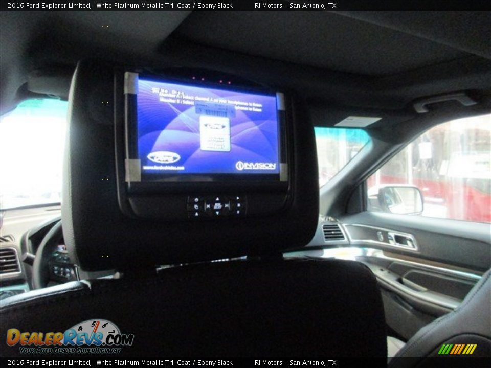 2016 Ford Explorer Limited White Platinum Metallic Tri-Coat / Ebony Black Photo #11