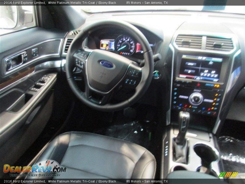 2016 Ford Explorer Limited White Platinum Metallic Tri-Coat / Ebony Black Photo #12