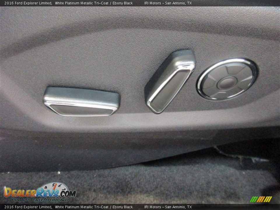 2016 Ford Explorer Limited White Platinum Metallic Tri-Coat / Ebony Black Photo #18