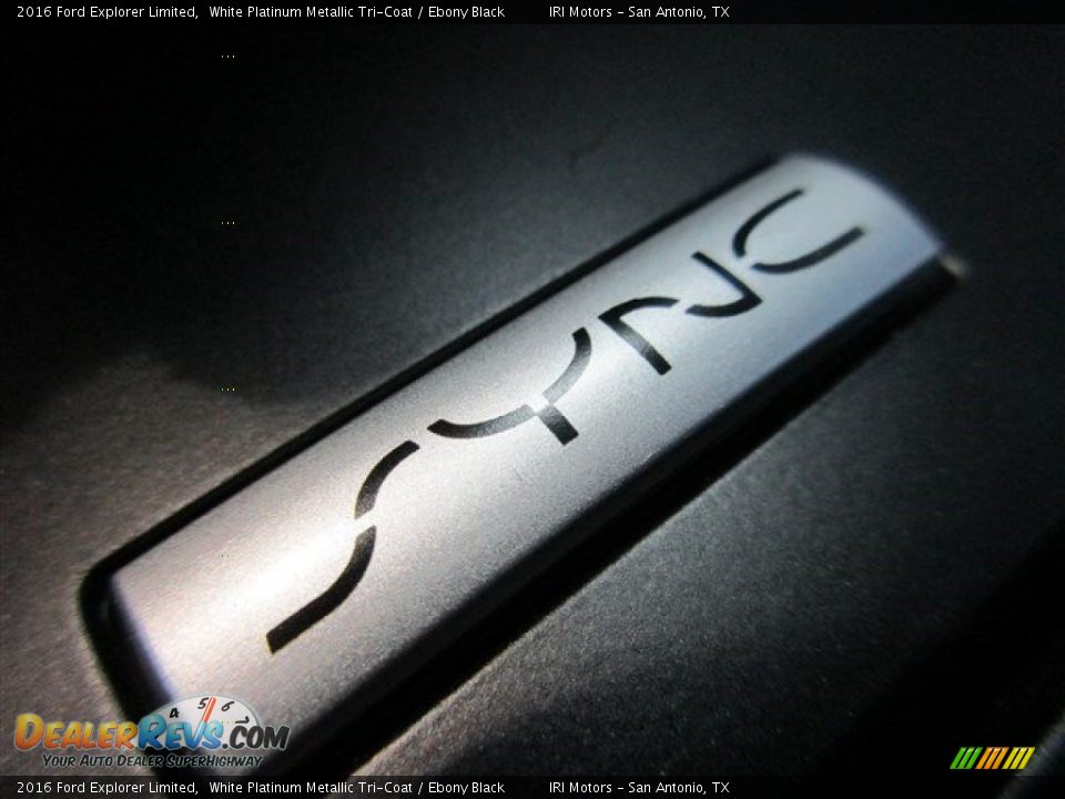 2016 Ford Explorer Limited White Platinum Metallic Tri-Coat / Ebony Black Photo #20