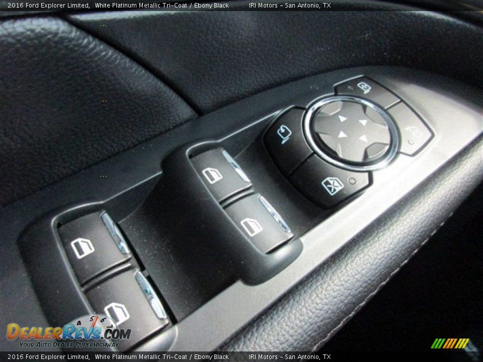2016 Ford Explorer Limited White Platinum Metallic Tri-Coat / Ebony Black Photo #25