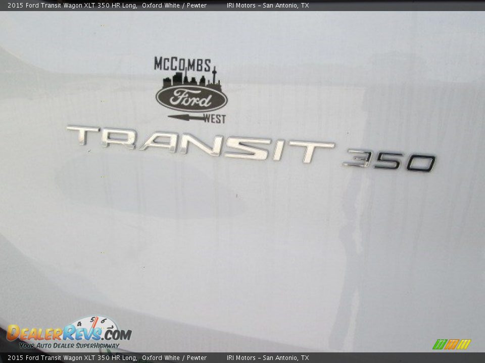 2015 Ford Transit Wagon XLT 350 HR Long Oxford White / Pewter Photo #14