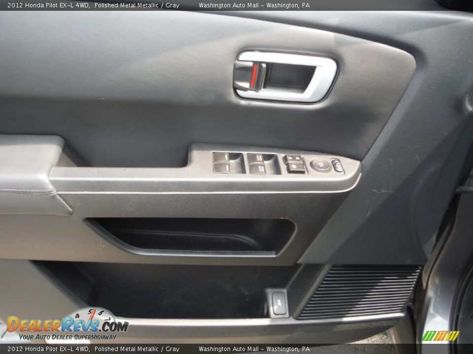 2012 Honda Pilot EX-L 4WD Polished Metal Metallic / Gray Photo #12