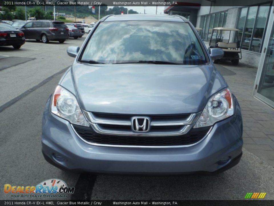 2011 Honda CR-V EX-L 4WD Glacier Blue Metallic / Gray Photo #3