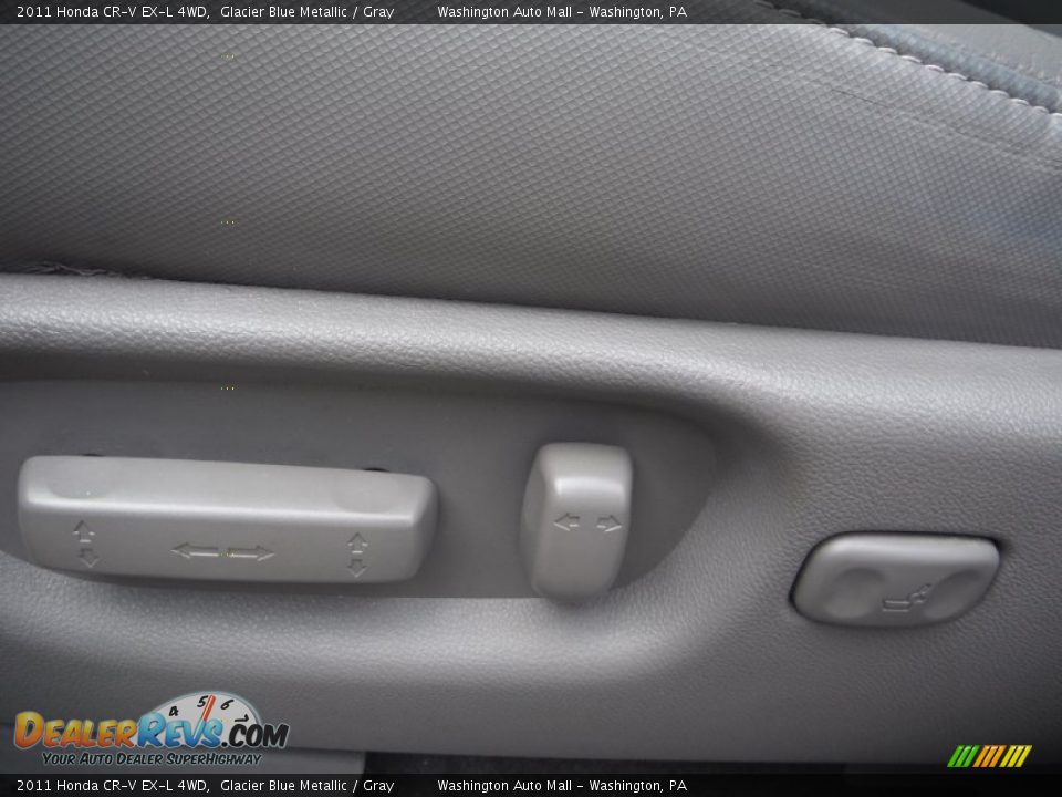 2011 Honda CR-V EX-L 4WD Glacier Blue Metallic / Gray Photo #11