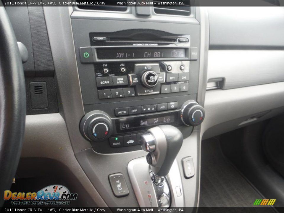 2011 Honda CR-V EX-L 4WD Glacier Blue Metallic / Gray Photo #14