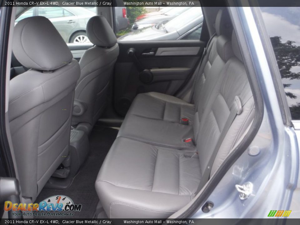 2011 Honda CR-V EX-L 4WD Glacier Blue Metallic / Gray Photo #16
