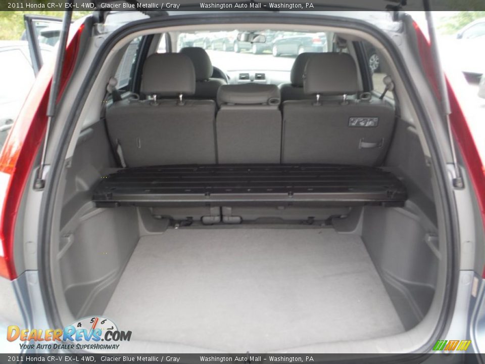 2011 Honda CR-V EX-L 4WD Glacier Blue Metallic / Gray Photo #17