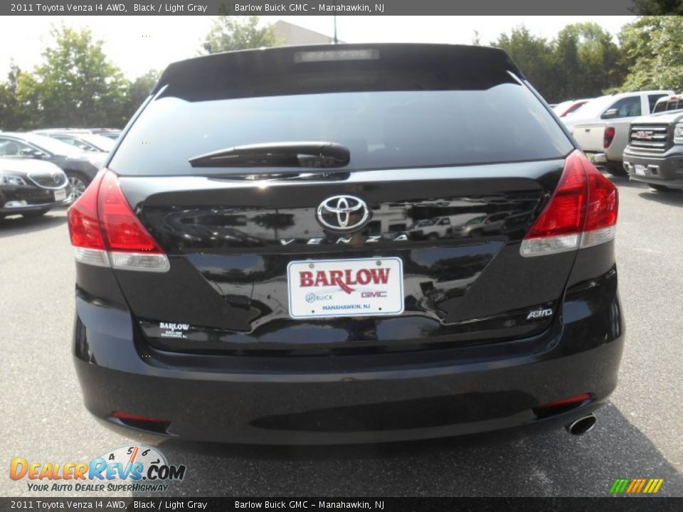 2011 Toyota Venza I4 AWD Black / Light Gray Photo #2