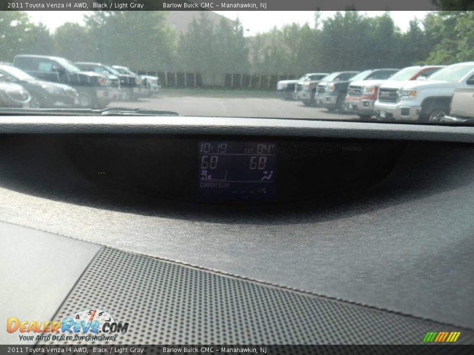 2011 Toyota Venza I4 AWD Black / Light Gray Photo #12