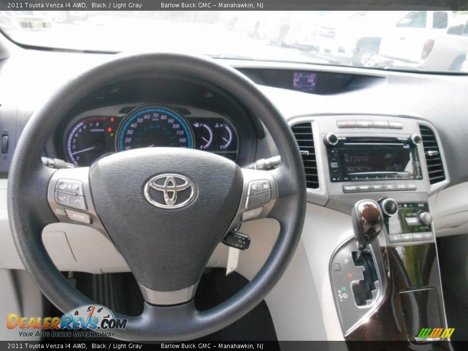 2011 Toyota Venza I4 AWD Black / Light Gray Photo #17