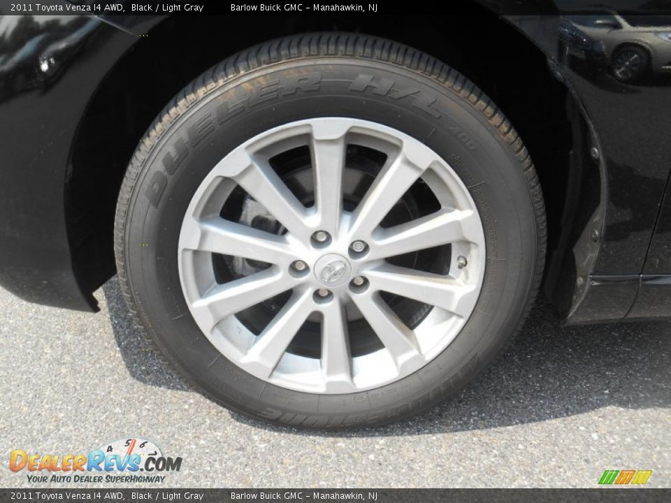 2011 Toyota Venza I4 AWD Black / Light Gray Photo #19