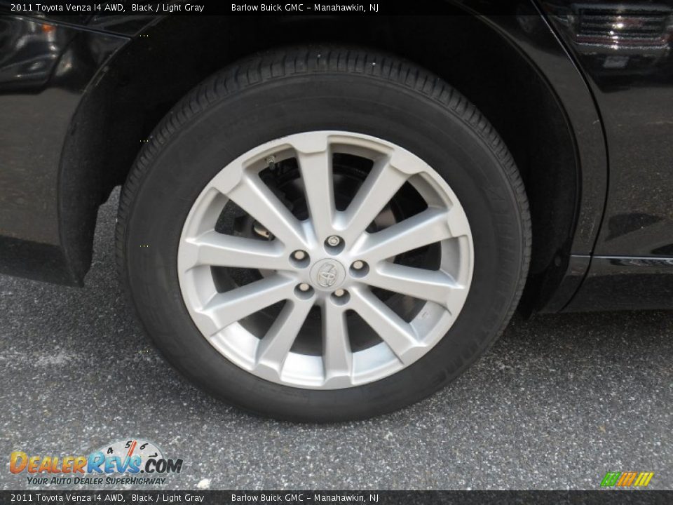 2011 Toyota Venza I4 AWD Black / Light Gray Photo #20