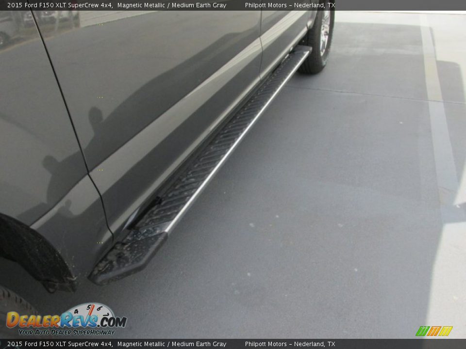 2015 Ford F150 XLT SuperCrew 4x4 Magnetic Metallic / Medium Earth Gray Photo #12