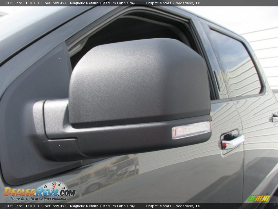 2015 Ford F150 XLT SuperCrew 4x4 Magnetic Metallic / Medium Earth Gray Photo #13