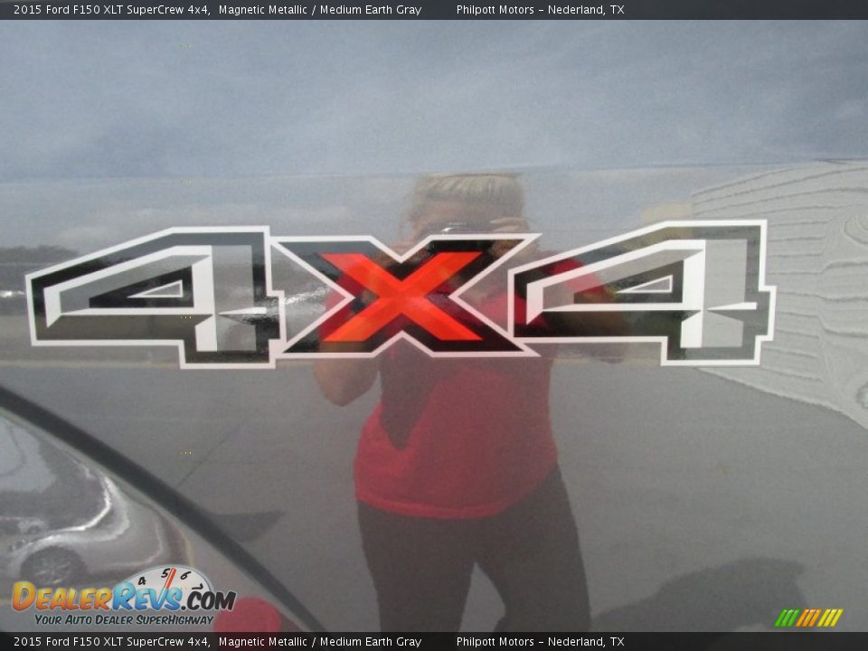 2015 Ford F150 XLT SuperCrew 4x4 Magnetic Metallic / Medium Earth Gray Photo #15