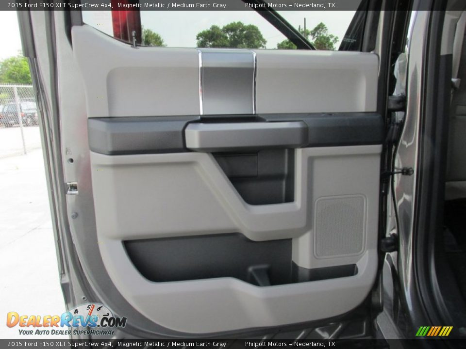 2015 Ford F150 XLT SuperCrew 4x4 Magnetic Metallic / Medium Earth Gray Photo #18