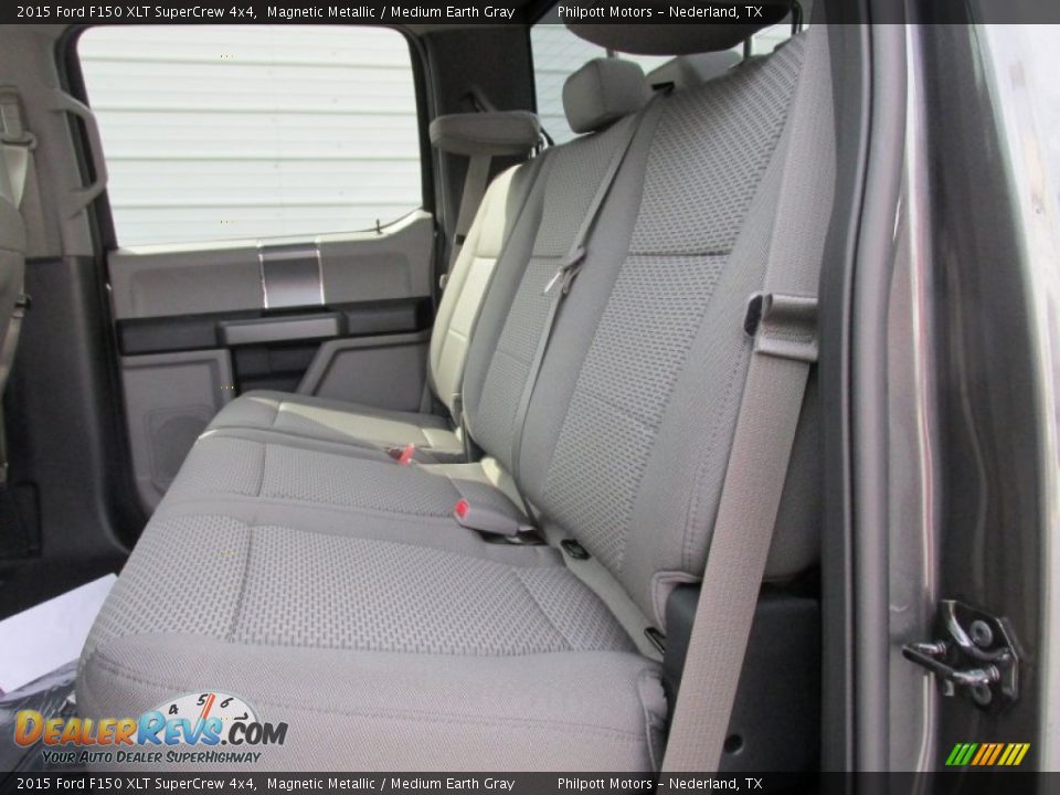 2015 Ford F150 XLT SuperCrew 4x4 Magnetic Metallic / Medium Earth Gray Photo #19