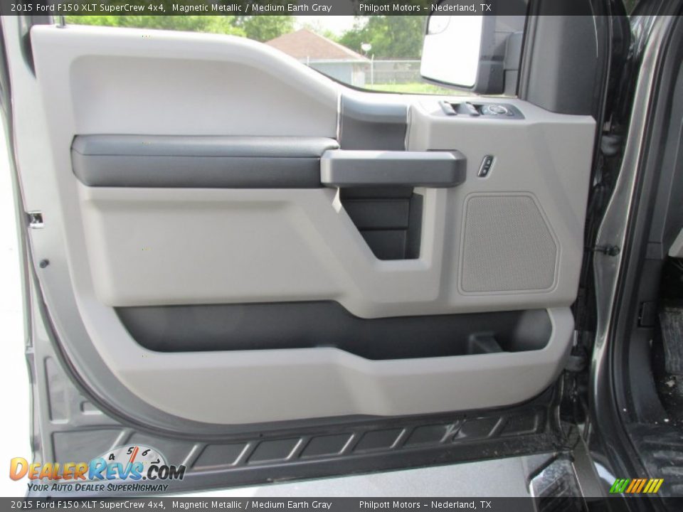 2015 Ford F150 XLT SuperCrew 4x4 Magnetic Metallic / Medium Earth Gray Photo #20