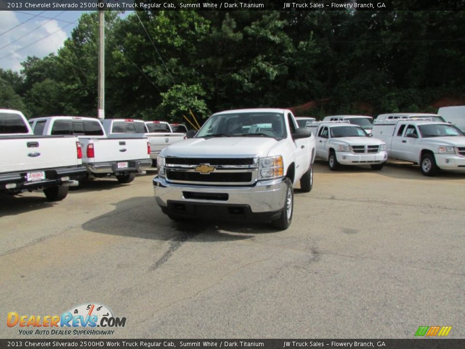 2013 Chevrolet Silverado 2500HD Work Truck Regular Cab Summit White / Dark Titanium Photo #1