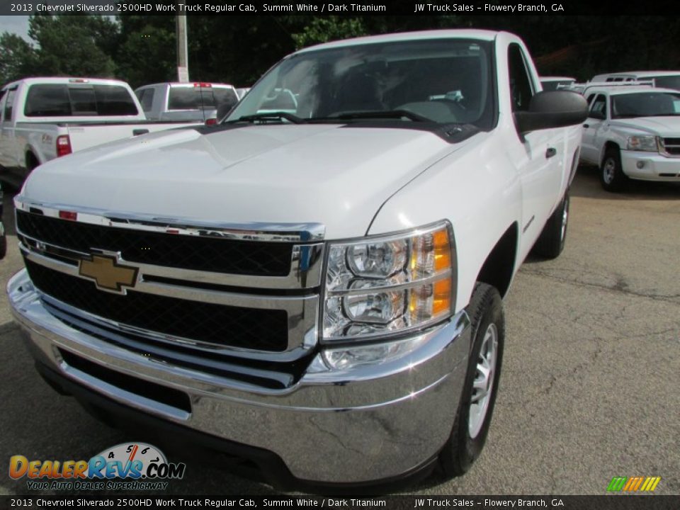 2013 Chevrolet Silverado 2500HD Work Truck Regular Cab Summit White / Dark Titanium Photo #2