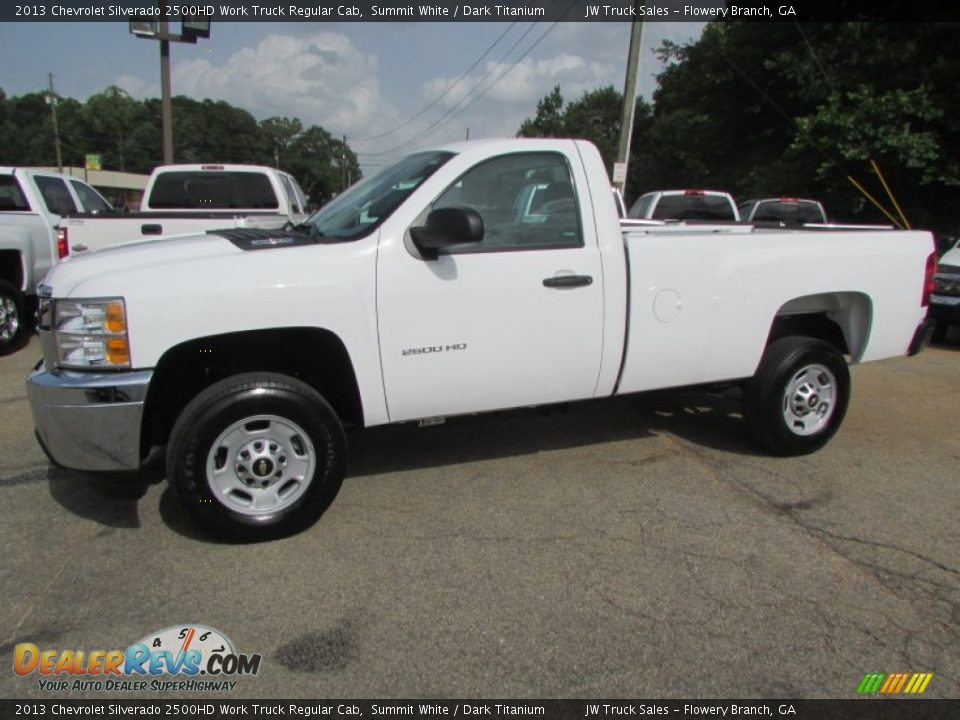 2013 Chevrolet Silverado 2500HD Work Truck Regular Cab Summit White / Dark Titanium Photo #3
