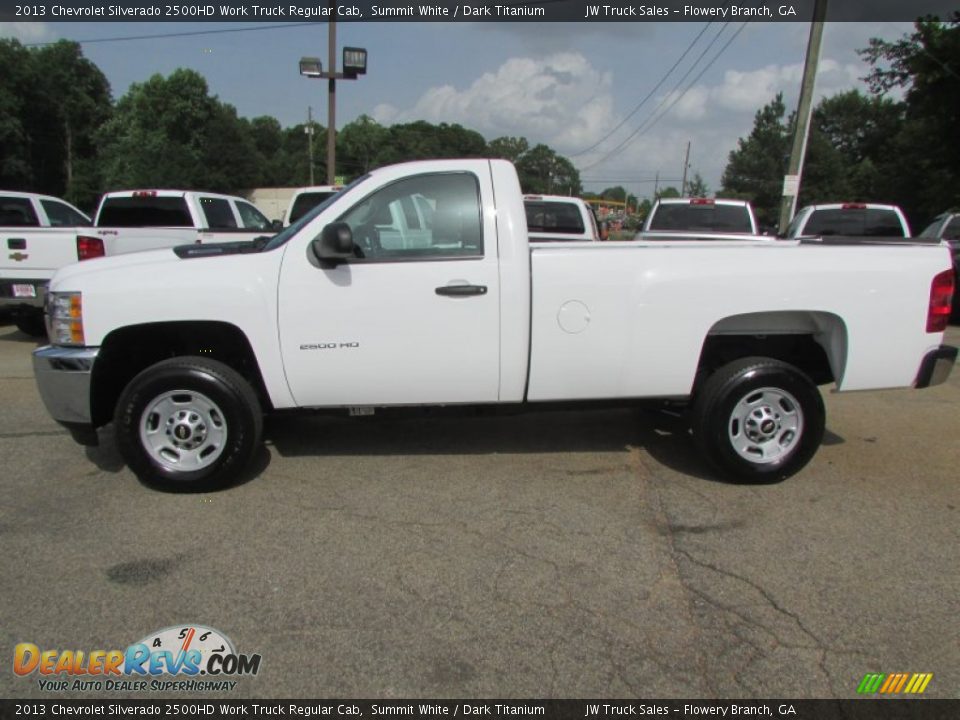 2013 Chevrolet Silverado 2500HD Work Truck Regular Cab Summit White / Dark Titanium Photo #4