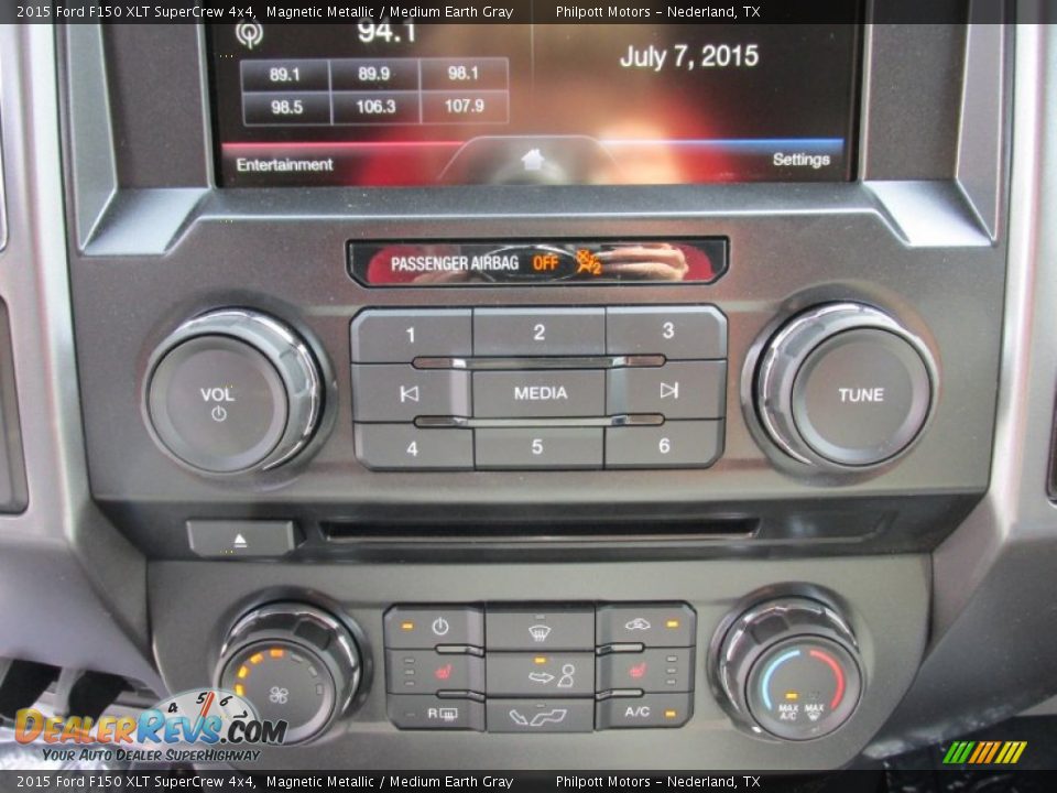 2015 Ford F150 XLT SuperCrew 4x4 Magnetic Metallic / Medium Earth Gray Photo #27