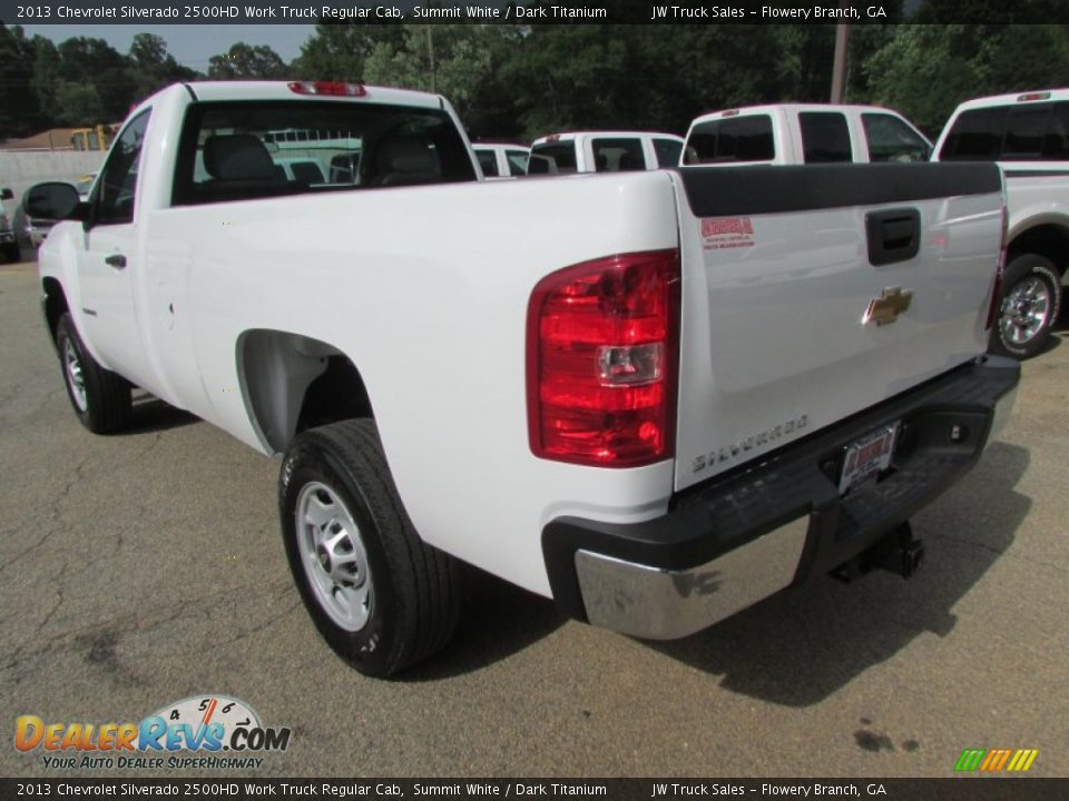 2013 Chevrolet Silverado 2500HD Work Truck Regular Cab Summit White / Dark Titanium Photo #5