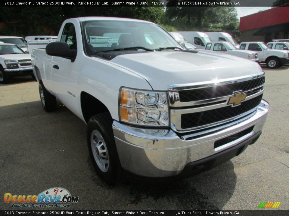 2013 Chevrolet Silverado 2500HD Work Truck Regular Cab Summit White / Dark Titanium Photo #6