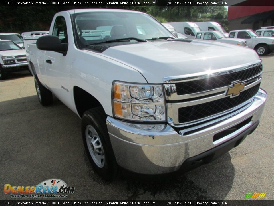2013 Chevrolet Silverado 2500HD Work Truck Regular Cab Summit White / Dark Titanium Photo #7