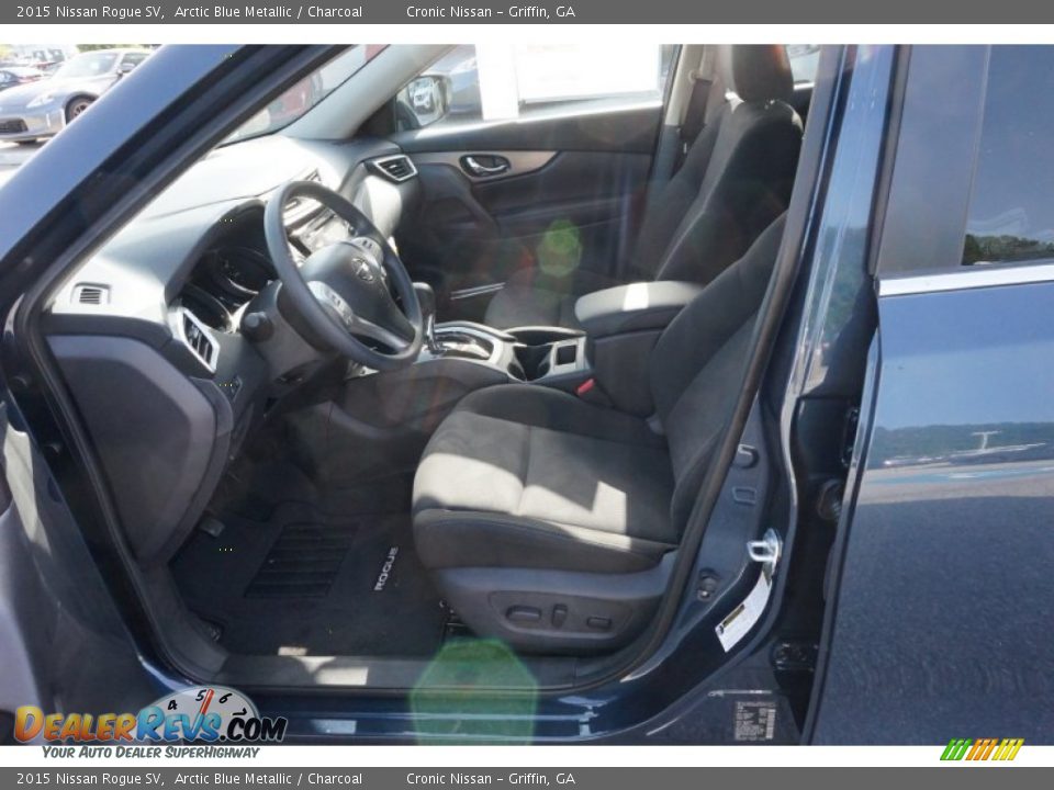 2015 Nissan Rogue SV Arctic Blue Metallic / Charcoal Photo #8