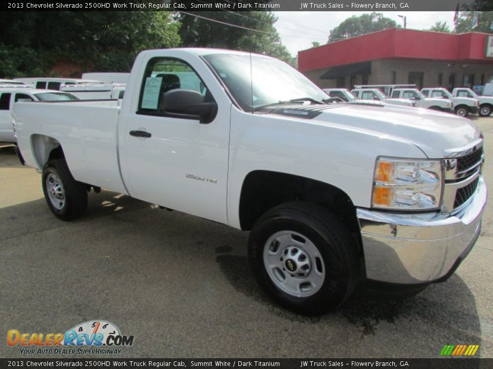 2013 Chevrolet Silverado 2500HD Work Truck Regular Cab Summit White / Dark Titanium Photo #8