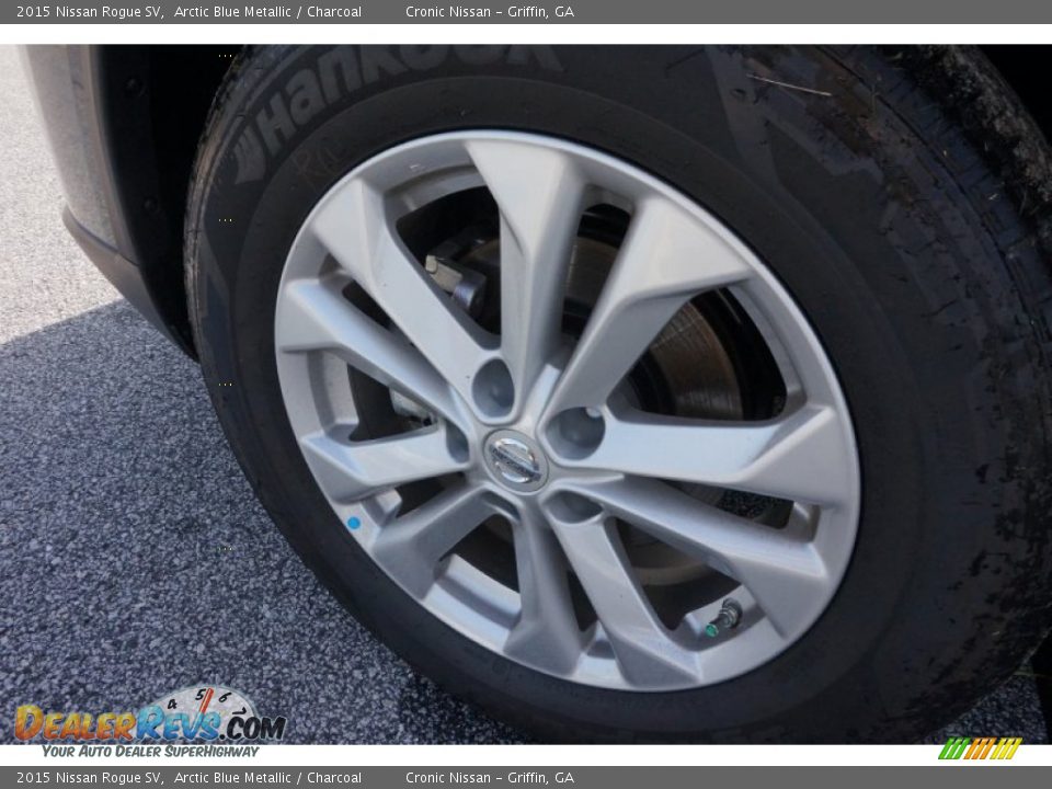2015 Nissan Rogue SV Arctic Blue Metallic / Charcoal Photo #10