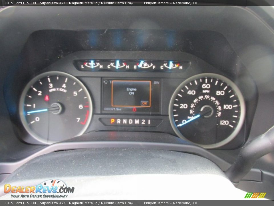 2015 Ford F150 XLT SuperCrew 4x4 Magnetic Metallic / Medium Earth Gray Photo #32