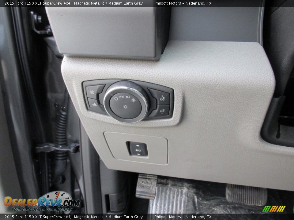 2015 Ford F150 XLT SuperCrew 4x4 Magnetic Metallic / Medium Earth Gray Photo #33