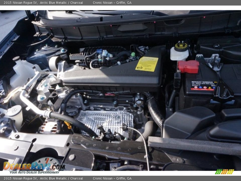 2015 Nissan Rogue SV Arctic Blue Metallic / Charcoal Photo #11