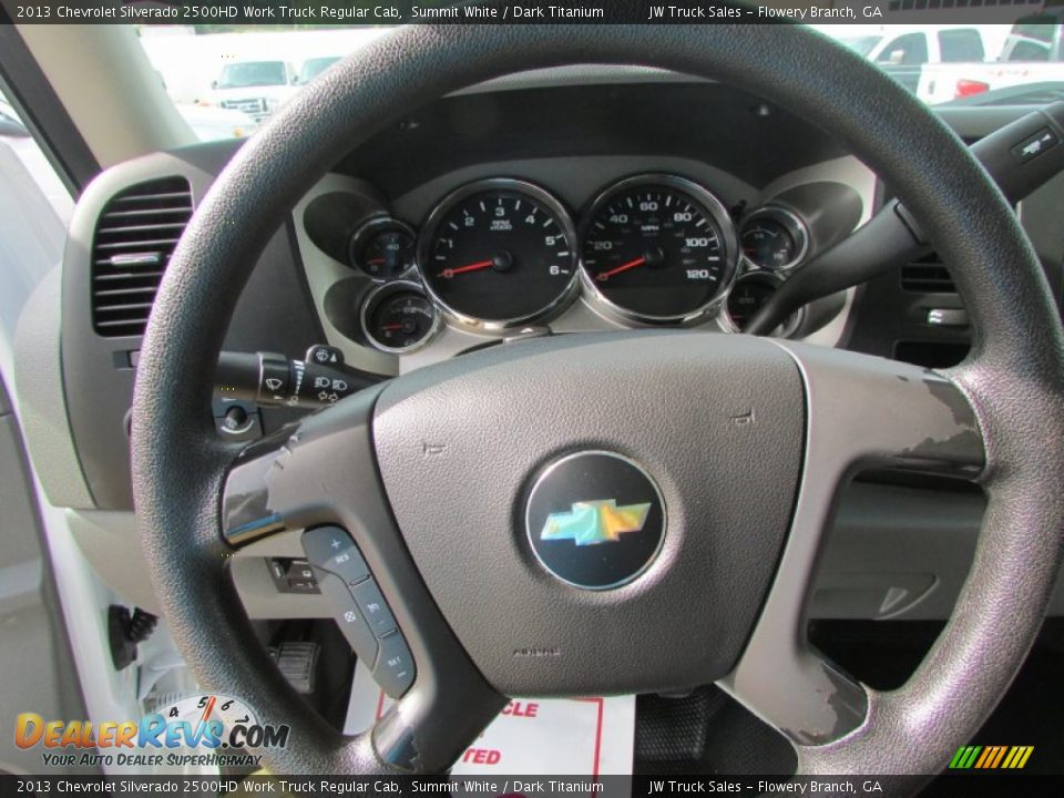2013 Chevrolet Silverado 2500HD Work Truck Regular Cab Summit White / Dark Titanium Photo #27
